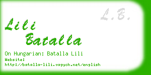 lili batalla business card